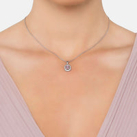 Whistledown Gemstone Pendant Necklace Morganite Silver-1