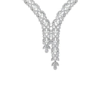 Marchioness Statement Necklace Pearl Silver-0