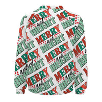 Merry and Bright Sweatshirt Christmas Holiday Crewneck Pullover