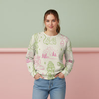 Apres Ski Sweater | Aesthetic Mountain Graphic Pullover for Women