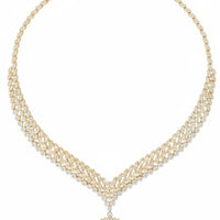 Countess Statement Ruby Necklace Gold-2