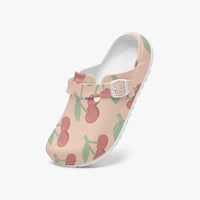 Women's Blush Pink Cherry EVA Clogs