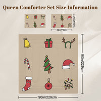 Brown Holiday Christmas Bedding Sets Queen