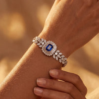 Countess Gemstone Bracelet Sapphire Silver-1