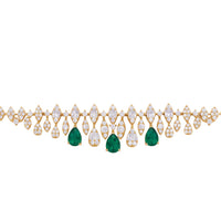 Duchess Emerald Tennis Bracelet Gold-2