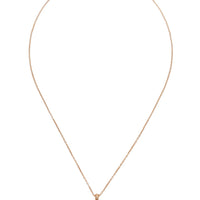 Gold heart pendant necklace with iridescent opal center, thin chain and clasp