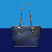 Navy Blue Handbag | Blue Leather Handbag