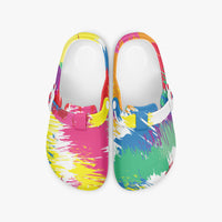 Women's Multi Coloured Brush Stroke EVA Clogs