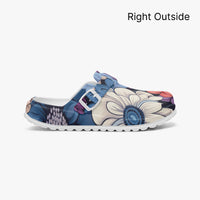 Women's Blue Floral EVA Clogs