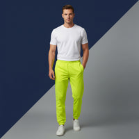 Yellow Track Pants | Unisex All-Over Print Streetwear Joggers