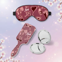Custom Spa Gift Set | Romantic Cherry Ribbon & Bow Print Kit