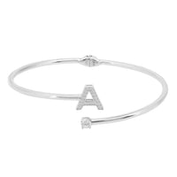Initial Bangle Silver A-1