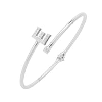 Initial Bangle Silver E-0
