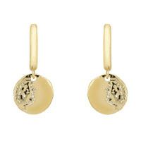 Lunar Moon Huggie Hoop Earrings Gold-0