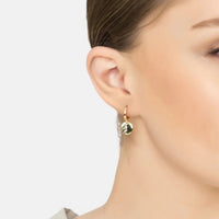 Lunar Moon Huggie Hoop Earrings Gold-1