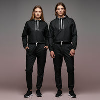 Black Track Pants | Unisex All-Over Print Streetwear Joggers