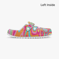 Women's Multi Colour Abstract Patterned EVA Clogs