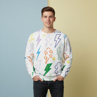 Lightning Bolt Sweater | Aesthetic Retro Graphic Unisex Pullover