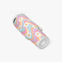 Daisy Floral Multi Coloured 40oz Stainless Steel Tumblers