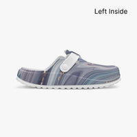 Women's Purple Glitter Marble Nursing Clogs Anti-Slip Work Shoes