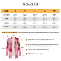 Cherry Cardigan | Pink Oversized Open Front Sweater with Pockets