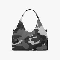 Men's and Women's Black Camo Gym Bag in Canvas
