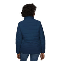 Navy Puffer Coat | Plain Dark Blue Classic Quilted Jacket