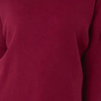 Wine High Neck Jumper-4