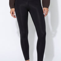 Black Zip‑Front Leggings-1