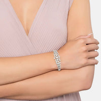 Empress Pearl Petal Tennis Bracelet-1