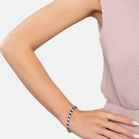 Viscountess Tennis Bracelet Sapphire Silver-2