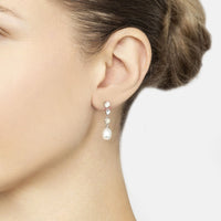Pearl Whisper Drop Earrings Lemon Topaz Silver-1