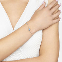 Turtle Blue Opalite Bracelet Silver-1