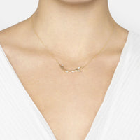 Solid 14k Gold Blooming Branch Necklace-1
