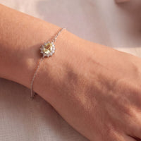 Phillippa Bracelet Yellow Topaz Silver-1