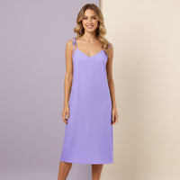 Lavender Slip Dress | Dreamy Midi Chiffon Sun Dress