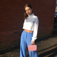 Aura Handmade Leather Bag - Pastel Pink-1