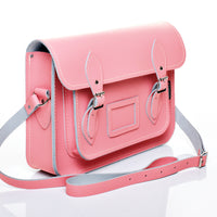 Handmade Leather Satchel - Pastel Pink-1