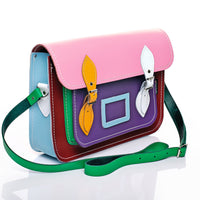 Handmade Leather Satchel - Classic Kaleidoscope-1