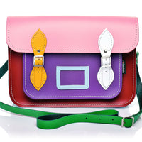 Handmade Leather Satchel - Classic Kaleidoscope-0