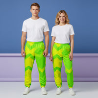 Green Track Pants | Unisex Lightweight Streetwear Joggers
