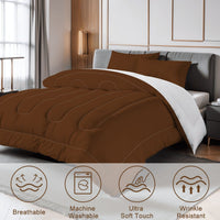 Queen Brown Comforter Set