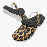 Leopard Print Clogs Unisex Funky Work Shoes