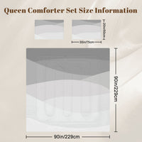 Abstract Geometric Grey and White Bedding Sets