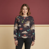 Horse Sweater | Preppy Equestrian Graphic Unisex Pullover