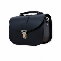 Olympia Handmade Leather Bag - Black-2
