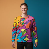 Abstract Print Sweater | Aesthetic Artistic Pattern Unisex Pullover