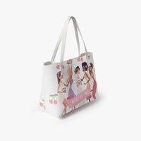 Bride Tote Bag, Cherry Bridal shower gift, Bachelorette Purse, Honeymoon handbag, Customized Wedding Bags