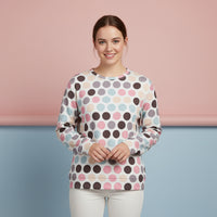 Polka Dot Sweater | Preppy Dotted Graphic Unisex Pullover