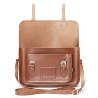 Handmade Leather Satchel - Chestnut-4